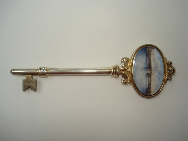 Ceremonial key used at the formal opening of Caversham Bridge, Reading 1926