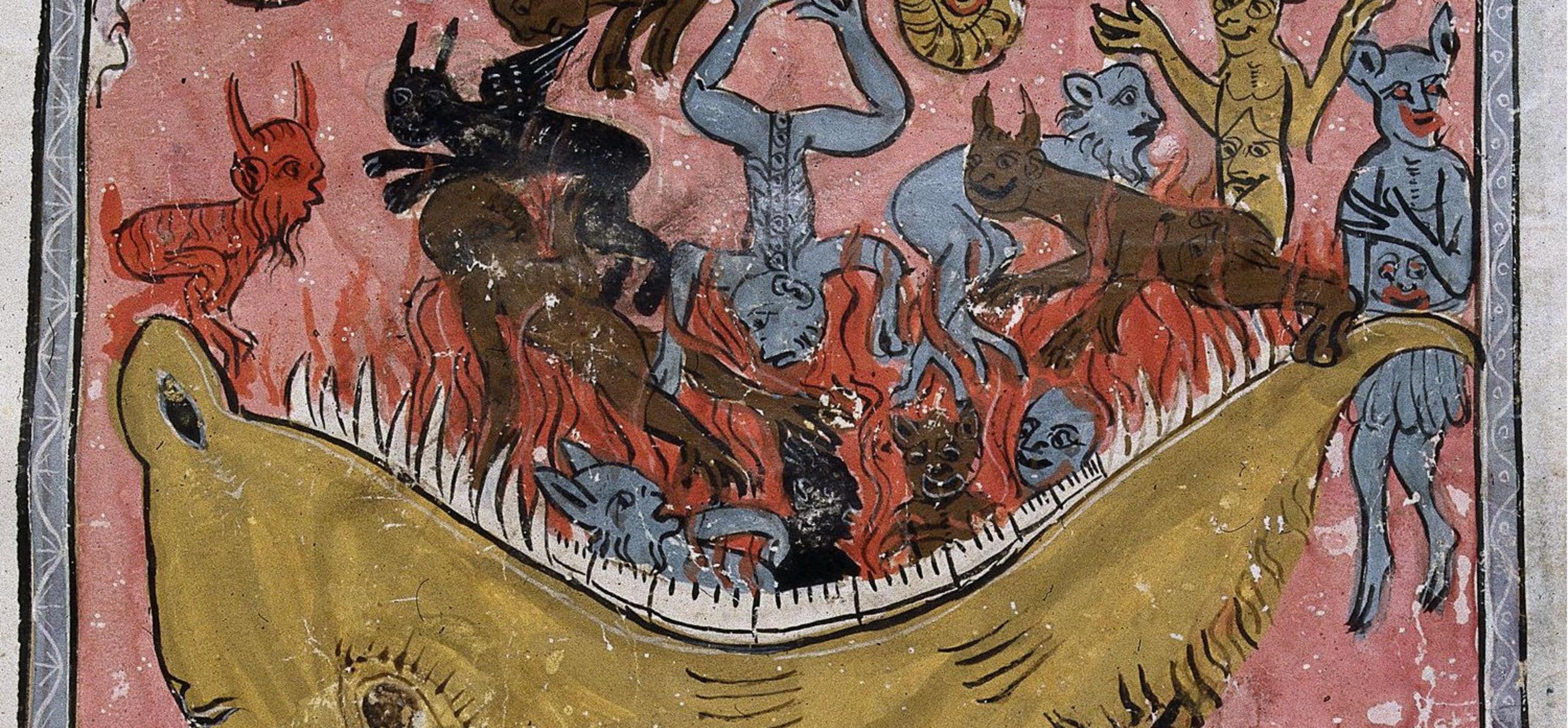 punishment of sinners Punishment of sinners (BL MS Royal 19 C I, f33)