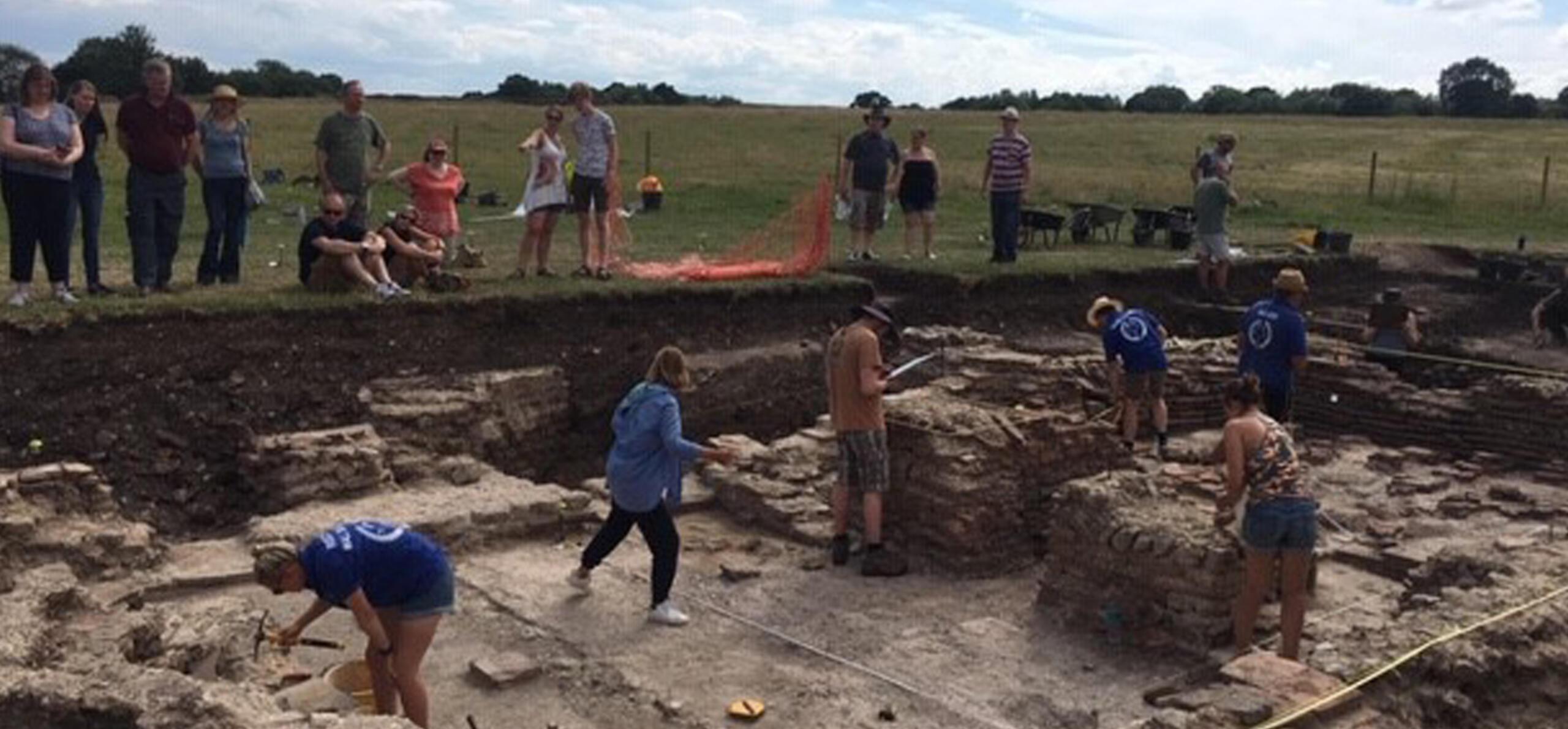 University of Reading Silchester Bath house excavations, 2019 (author's own original photograph)
