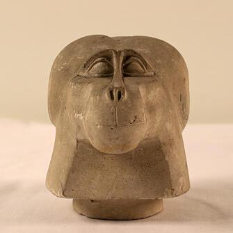 9. Ancient Egypt - Baboon canopic jar