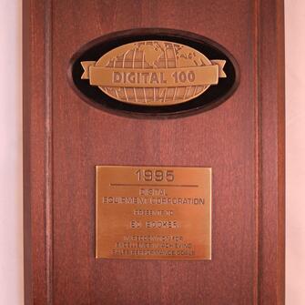 Digital 100 sales performance plaque 