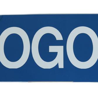 Blue vogon sign
