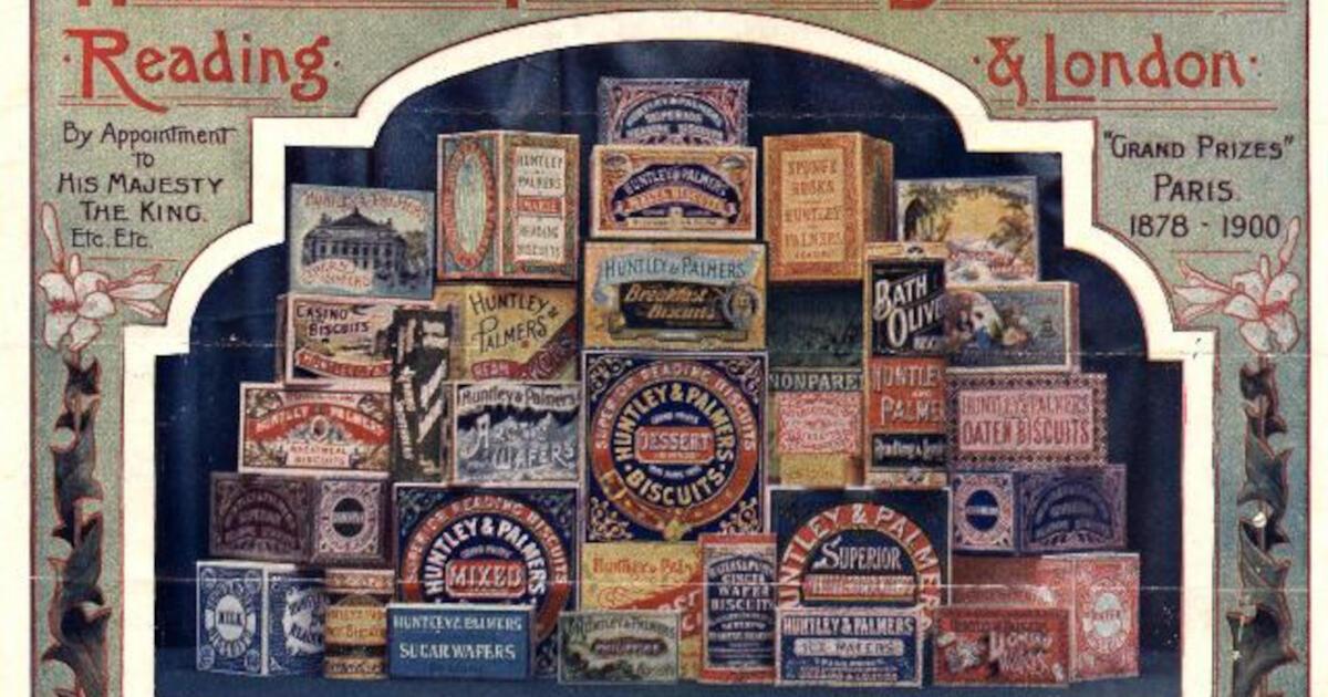 HUNTLEY PALMERS BISCUITS Ruel-POSTER HQ 50x70cm d'une AFFICHE VINTAGE
