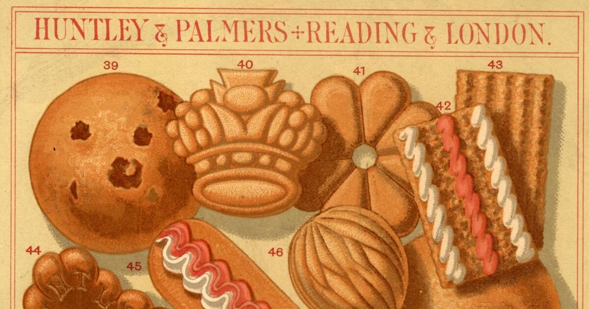 HUNTLEY PALMERS BISCUITS - POSTER HQ 40x60cm d'une AFFICHE VINTAGE