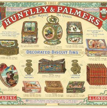 Huntley & Palmers' tins and advertising