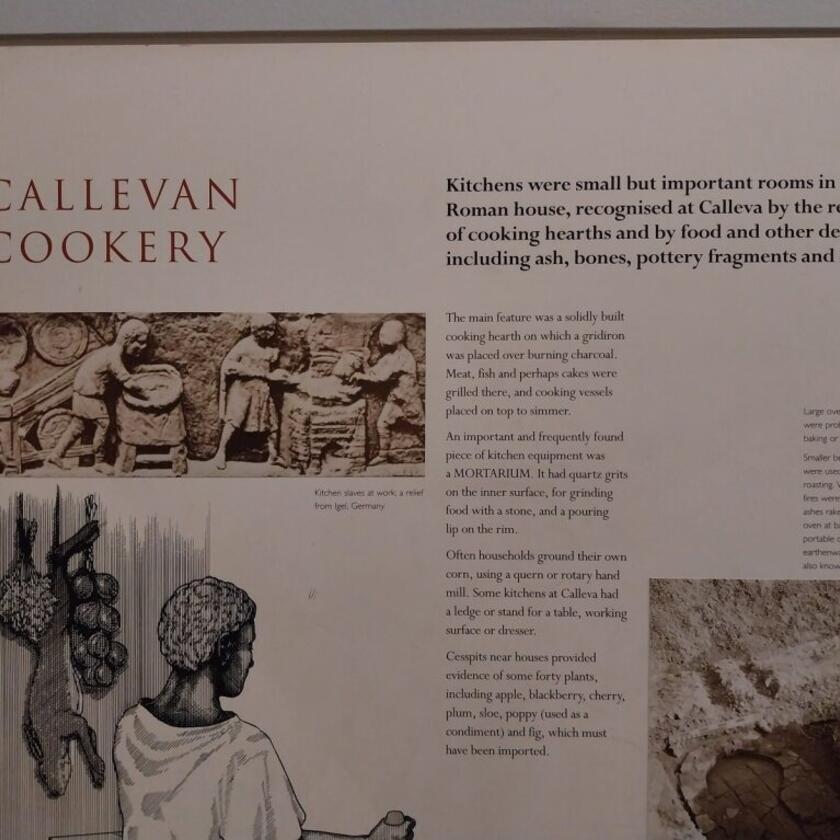 The Callevan cookery panel in the Homes and People section.