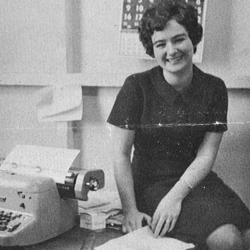 Hilary Cheeke, employee number two and DEC's first secretary