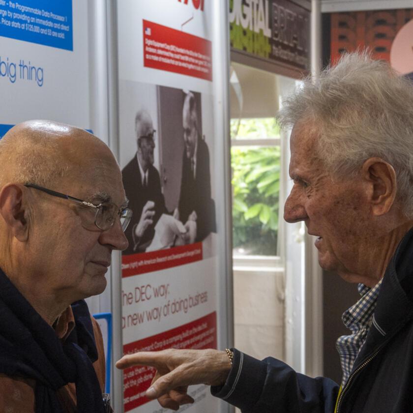 Visitors enjoy the exhibition at The National Museum of Computing
