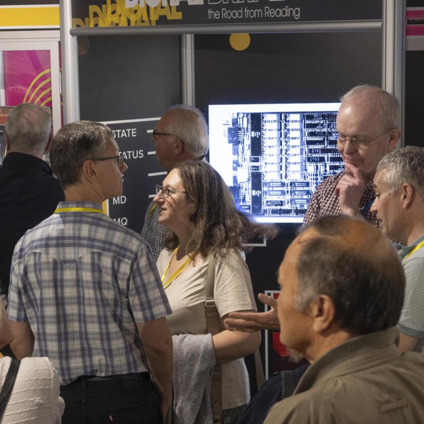 Visitors enjoy the exhibition at The National Museum of Computing