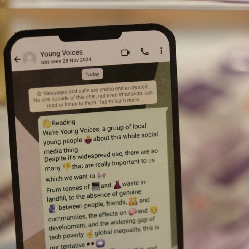 Young Voices text panel